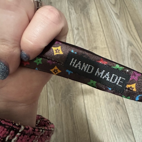 Multicolor Monogram Style Padded Fashion Headband - Picture 4 of 5